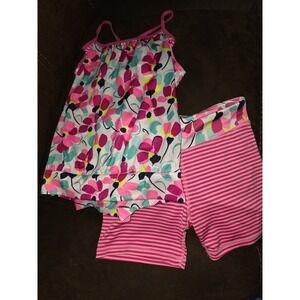 Gymboree gymgo athletic outfit tank shorts size large 10 12